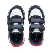 Sneakers da bambino color block doppio strappo