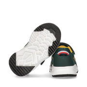 Sneakers da bambino stile running con cinturino a stappo