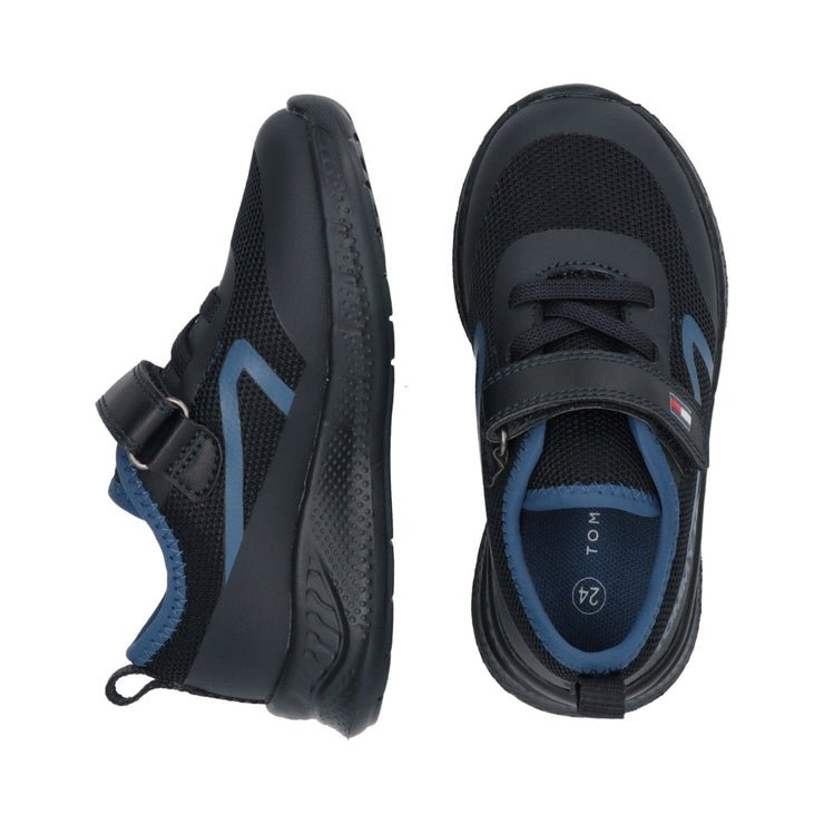 Sneakers running da bambino con velcro
