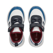 Sneakers color-block running da bambino con velcro