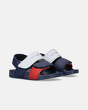 Sandali piscina color block doppio velcro