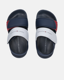 Sandali piscina color block doppio velcro