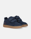 Scarpe bambino stile barca con doppio velcro