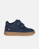 Scarpe bambino stile barca con doppio velcro