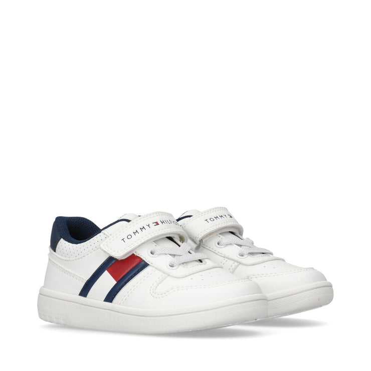 Sneakers stile basket con flag laterale e velcro - T1X9-34066-1355X336