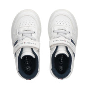 Sneakers stile basket con flag laterale e velcro