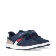 Sneakers da bambino con velcro e flag laterale - T1X9-34069-1269A474