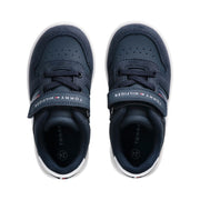 Sneakers da bambino con velcro e flag laterale