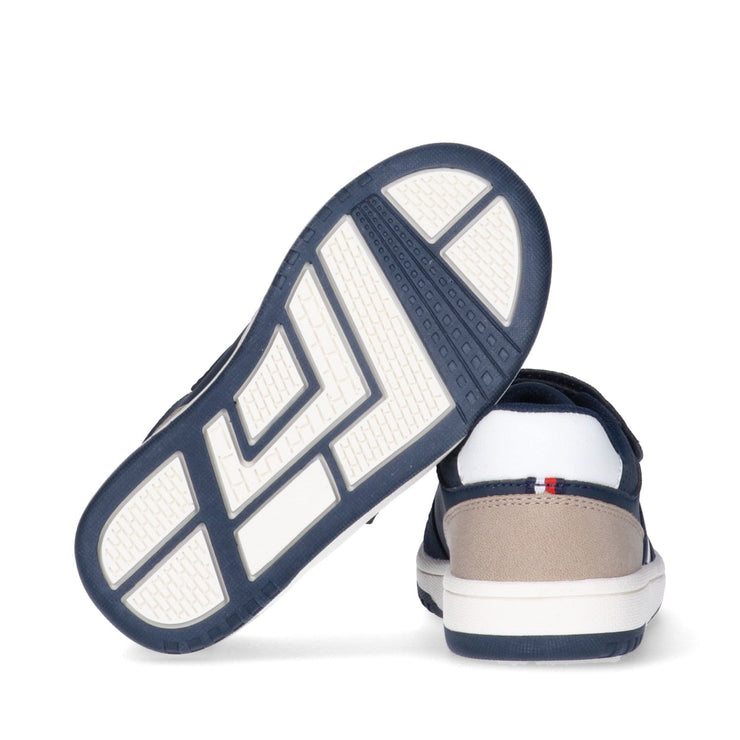 Sneakers da bambino con velcro e flag laterale