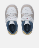 Sneakers con velcro e dettagli colorblock