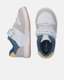 Sneakers con velcro e dettagli colorblock