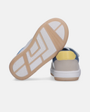 Sneakers con velcro e dettagli colorblock