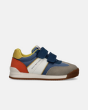 Sneakers da bambino color block con velcro