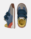 Sneakers da bambino color block con velcro