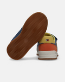 Sneakers da bambino color block con velcro