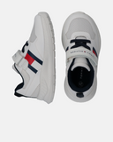 Sneakers bimbo stile running con chiusura velcro