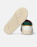 Sneakers bambino con doppio velcro e dettagli colorati