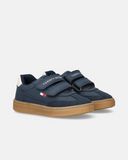 Sneakers bambino con doppio velcro e suola gum