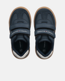 Sneakers bambino con doppio velcro e suola gum