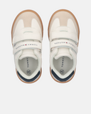 Sneakers bambino con doppio velcro e suola gum