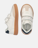 Sneakers bambino con doppio velcro e suola gum