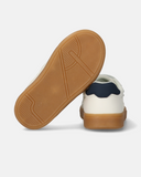 Sneakers bambino con doppio velcro e suola gum