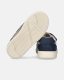 Sneakers bambino con doppio velcro e dettagli a contrasto