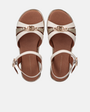 Sandali eleganti ragazza con fibbia e Monogram
