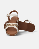 Sandali eleganti ragazza con fibbia e Monogram