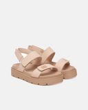 Sandali platform con doppia fascia regolabile