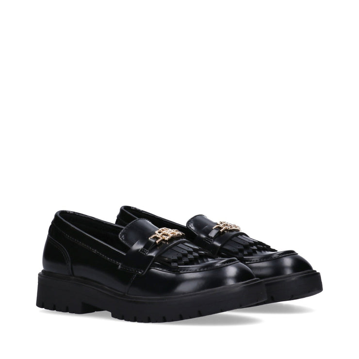 Mocassini da ragazza con accessorio monogram - T3A4-34011-1453999-