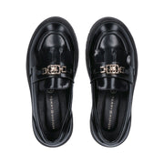 Mocassini da ragazza con accessorio monogram