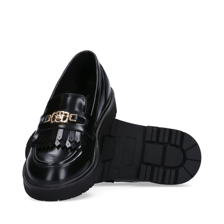 Mocassini da ragazza con accessorio monogram