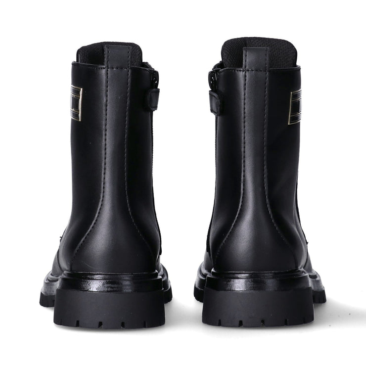 Anfibi da ragazza con dettaglio Monogram dorato