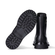 Anfibi da ragazza con dettaglio Monogram dorato