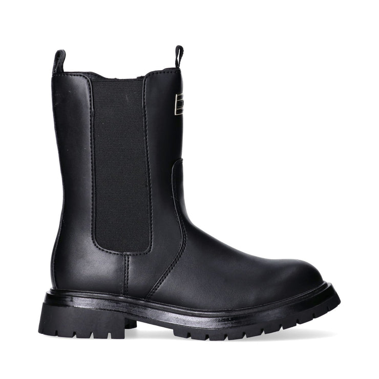 Stivali da ragazza con dettaglio Monogram dorato