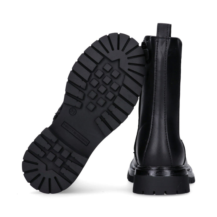 Stivali da ragazza con dettaglio Monogram dorato