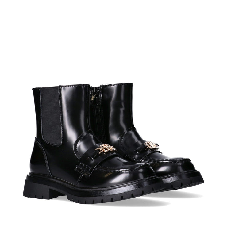 Stivaletti bambina in vernice con catena decorativa - T3A5-34017-1453999-