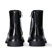 Stivaletti bambina in vernice con accessorio logato