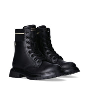 Stivaletti da bambina con elastico e dettaglio dorato - T3A5-34018-0332999-