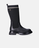 Stivali ragazza con gambale elastico e TH Monogram