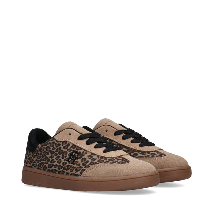 Sneakers da ragazza con inserti animalier - T3A9-33971-1893B016