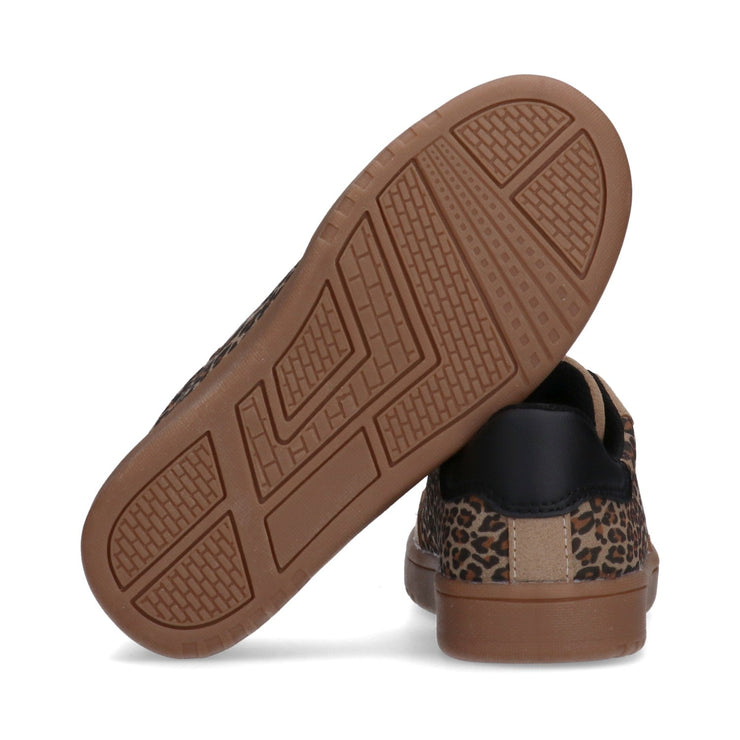 Sneakers da ragazza con inserti animalier