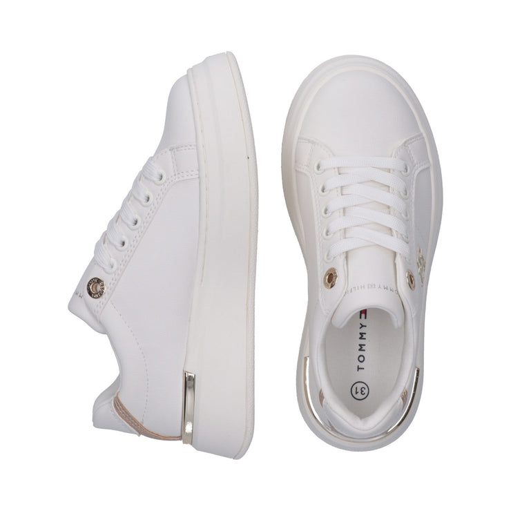 Sneakers da ragazza Monogram con dettagli dorati