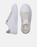 Sneakers da ragazza con fascia elastica e dettagli oro