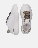 Sneakers lacci con stampa animalier e fondo platform