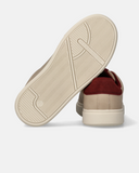 Sneakers stringate da ragazza con inserti a contrasto e flag