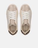 Sneakers stringate da ragazza con dettagli animalier