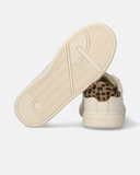 Sneakers stringate da ragazza con dettagli animalier