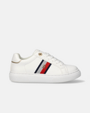 Sneakers da ragazza con iconica passamaneria e logo TH a lato